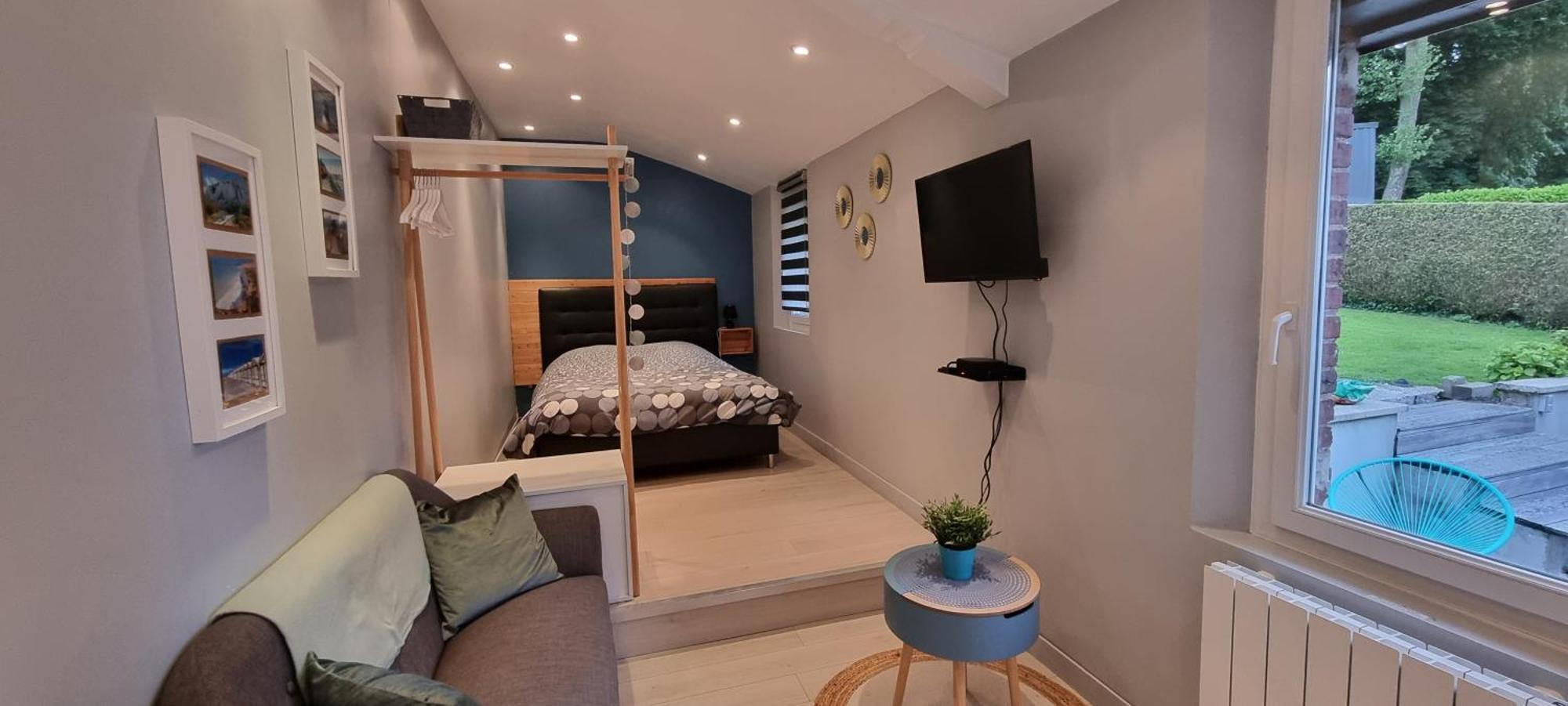 Studio Independant Avec Terrasse Vue Jardin Бошам Номер фото